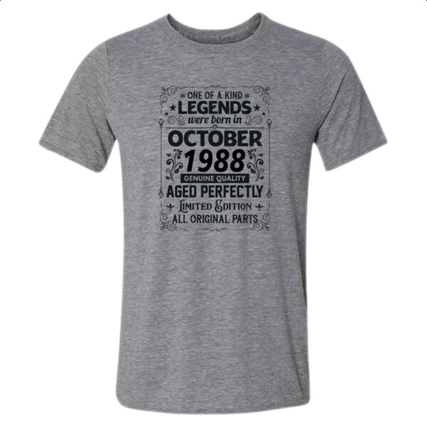 Camiseta Cinza Legends Were Born OUT-1988