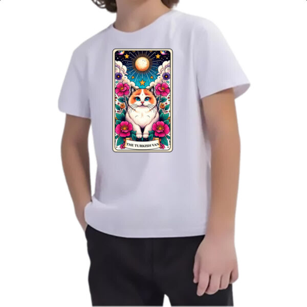 Camiseta Infanto Juvenil Taro gato Van Turco - Imagem 2