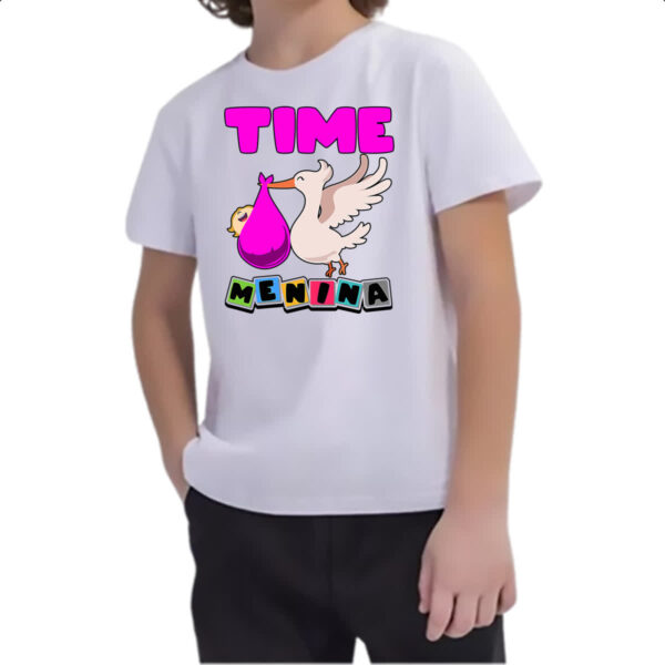 Camiseta Infanto Juvenil Cegonha Time Menina - Imagem 2