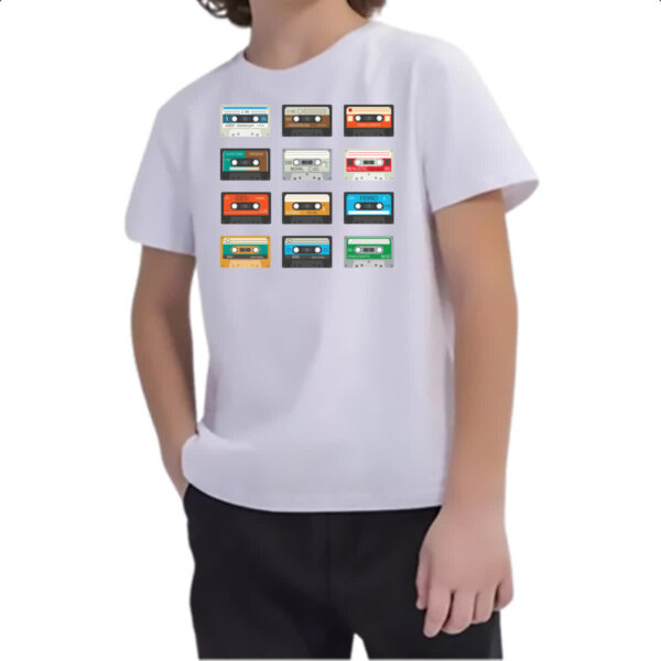 Camiseta Infanto Juvenil Tapes Fitas K7 Vintage - Imagem 2