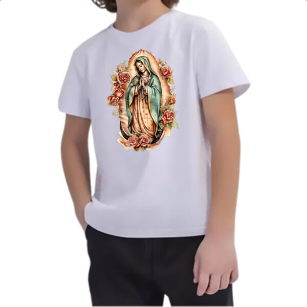 Camiseta Infanto Juvenil Nossa Senhora de Guadalupe - Imagem 2
