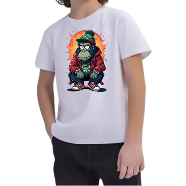 Camiseta Infanto Juvenil Macaco Gang Street - Imagem 2