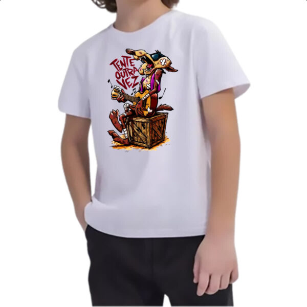 Camiseta Infanto Juvenil Tente outra vez - Coyote - Imagem 2