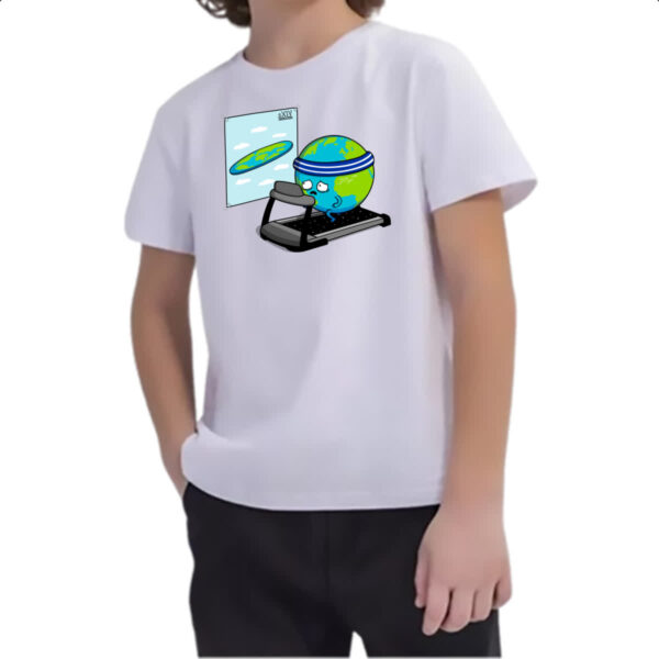 Camiseta Infanto Juvenil Terra querendo ser plana - Imagem 2