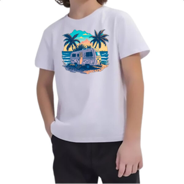 Camiseta Infanto Juvenil Trailer Sunset Arte - Imagem 2