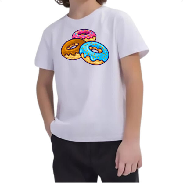 Camiseta Infanto Juvenil Trio Donuts - Imagem 2