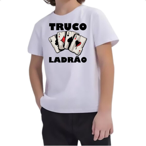 Camiseta Infanto Juvenil Truco ladrao - Imagem 2