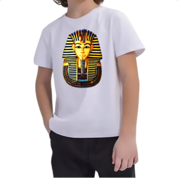 Camiseta Infanto Juvenil Tutancamon mascara - Imagem 2