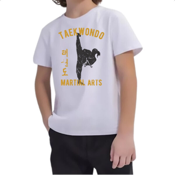 Camiseta Infanto Juvenil Taekwondo Martial Arts - Imagem 2