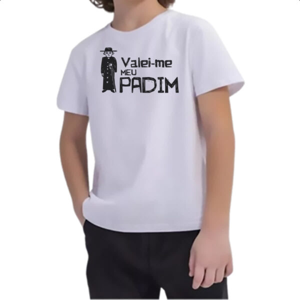 Camiseta Infanto Juvenil Valei-me meu padim - Imagem 2
