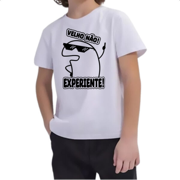 Camiseta Infanto Juvenil Velho nao experiente flork - Imagem 2