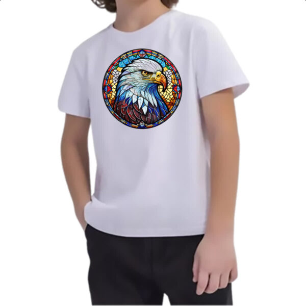 Camiseta Infanto Juvenil Vitral Aguia - Imagem 2