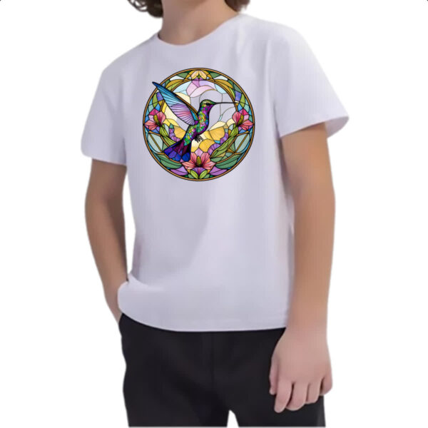 Camiseta Infanto Juvenil Vitral Beija-flor - Image 2