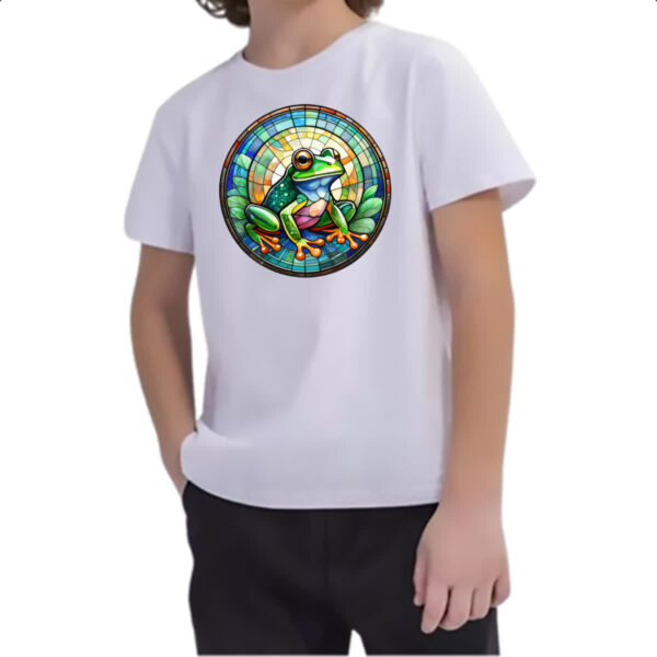 Camiseta Infanto Juvenil Vitral Sapo - Imagem 2