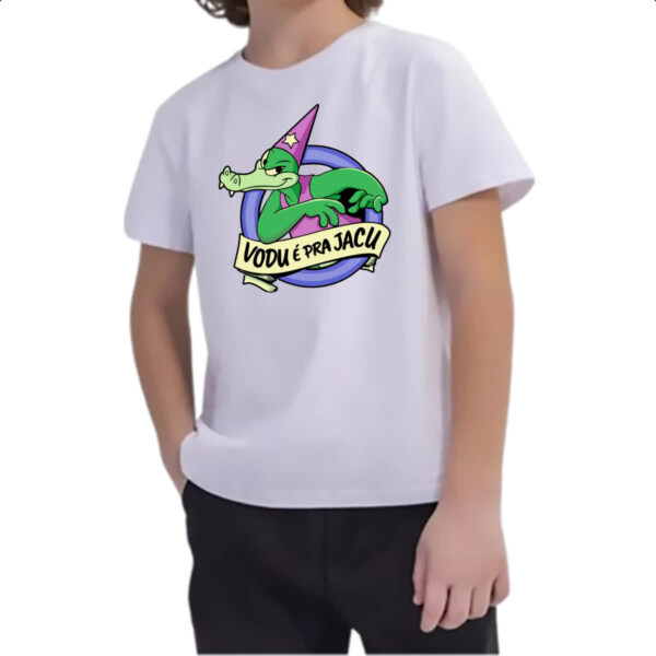 Camiseta Infanto Juvenil Vodu e pra jacu - Imagem 2