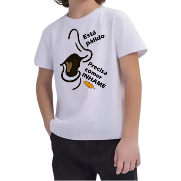 Camiseta Infanto Juvenil Vovo juju comer inhame - Imagem 2