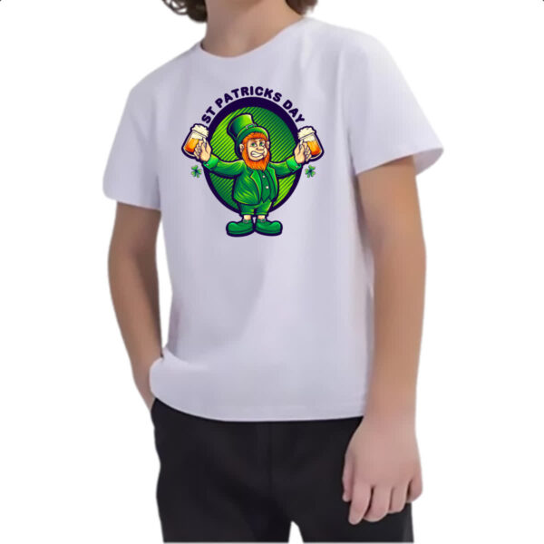 Camiseta Infanto Juvenil ST Patricks Day Leprechaun - Imagem 2