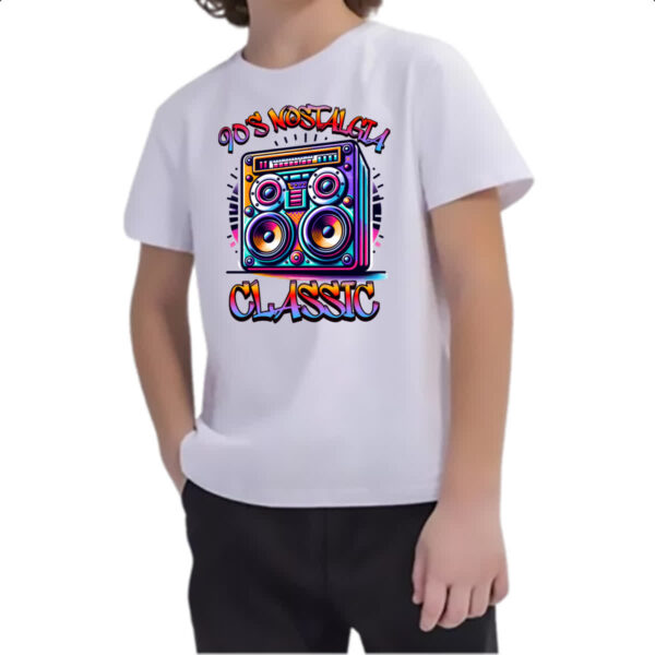 Camiseta Infanto Juvenil 90 Nostalgia Classic - Imagem 2