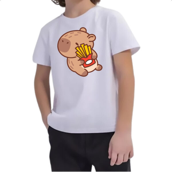 Camiseta Infanto Juvenil Capivara Fritas - Imagem 2