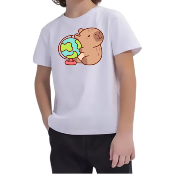 Camiseta Infanto Juvenil Capivara Globo - Imagem 2