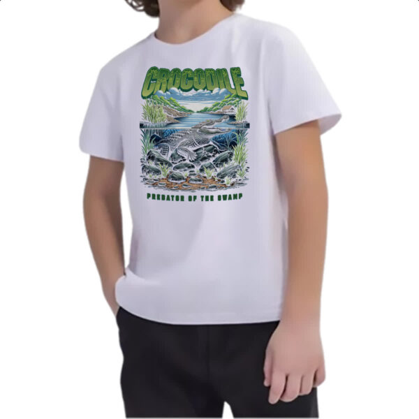 Camiseta Infanto Juvenil Crocodilo do pantano - Imagem 2