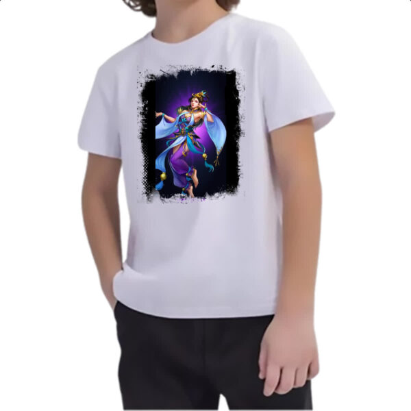 Camiseta Infanto Juvenil Empires and Puzzles heroi Diaochan - Imagem 2