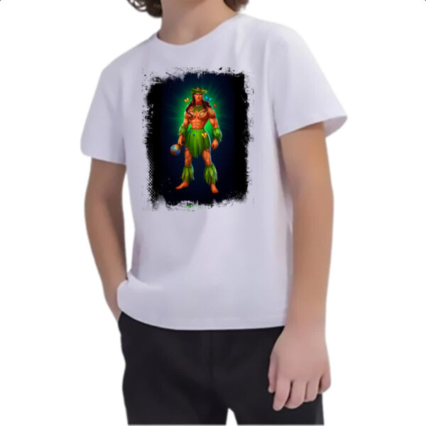 Camiseta Infanto Juvenil Empires and Puzzles heroi Tarlak traje - Imagem 2