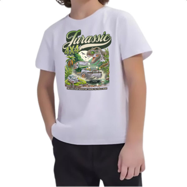 Camiseta Infanto Juvenil Jurassic 4x4 - Imagem 2