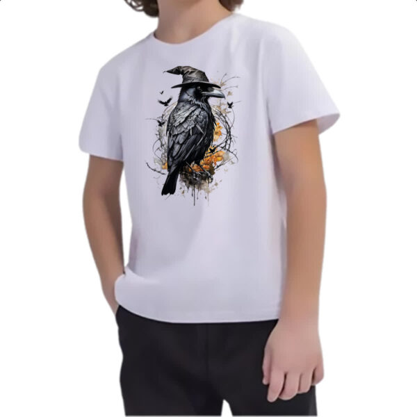 Camiseta Infanto Juvenil Mago corvo - Imagem 2