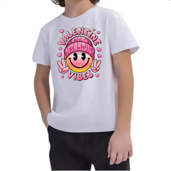 Camiseta Infanto Juvenil Valentine vibes - Imagem 2