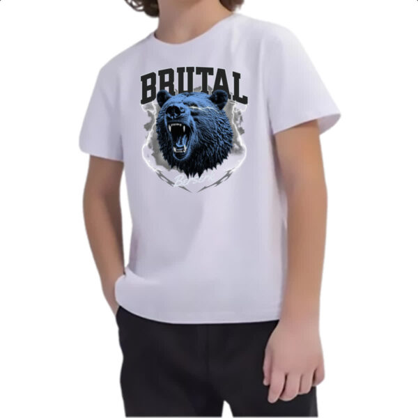 Camiseta Infanto Juvenil Urso Brutal - Imagem 2