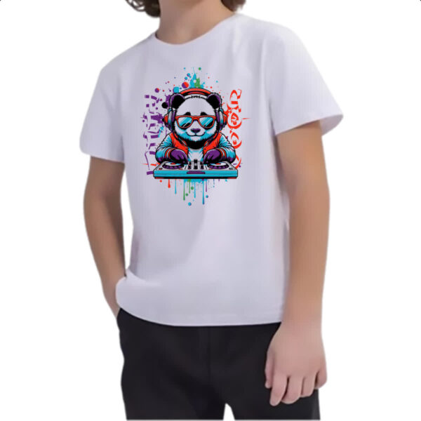 Camiseta Infanto Juvenil Urso DJ - Imagem 2