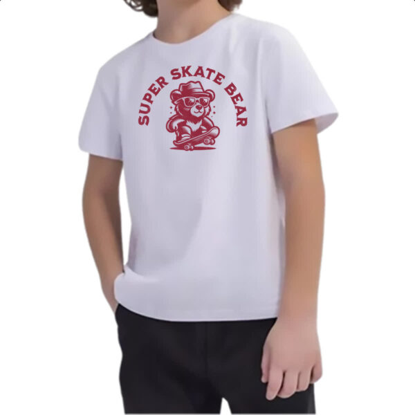Camiseta Infanto Juvenil Urso super skate - Imagem 2
