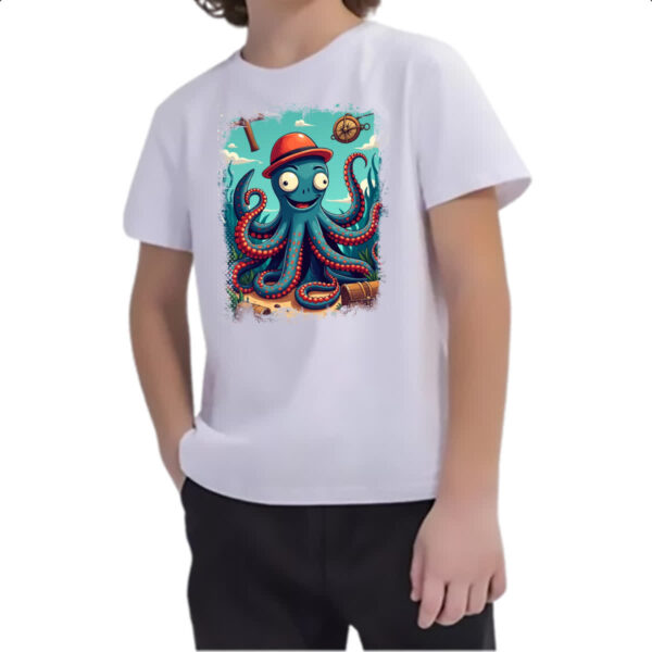 Camiseta Infanto Juvenil Polvo maluco - Imagem 2