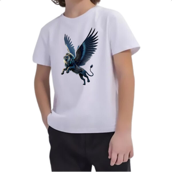 Camiseta Infanto Juvenil Leao alado - Imagem 2