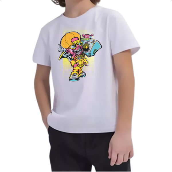 Camiseta Infanto Juvenil Zombie sound - Imagem 2