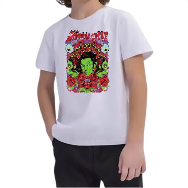 Camiseta Infanto Juvenil Zombie star 1 - Imagem 2