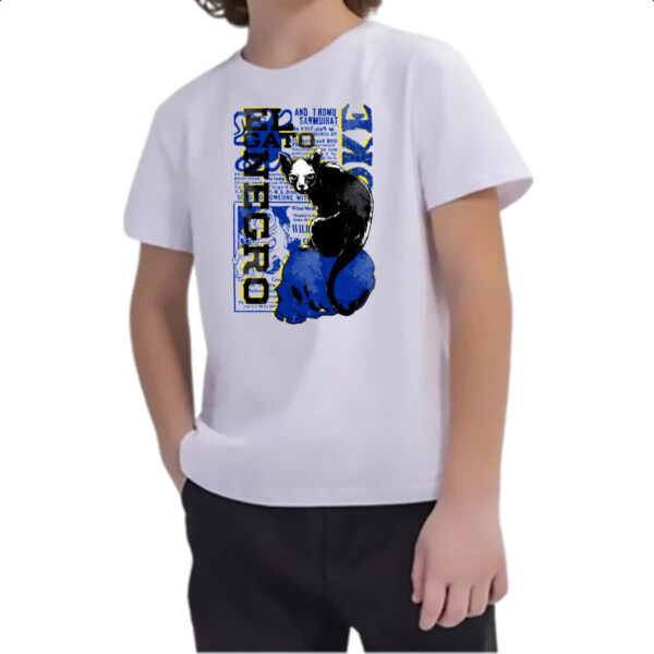 Camiseta Infanto Juvenil El gato negro - Imagem 2