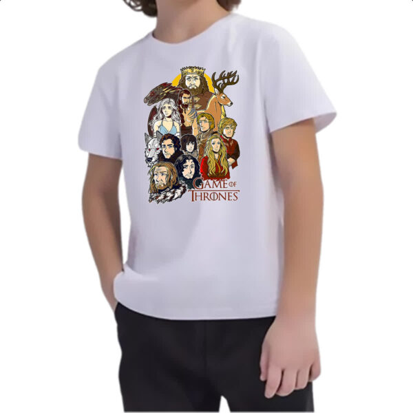 Camiseta Infanto Juvenil Game of thrones - Cartoon print - Imagem 2