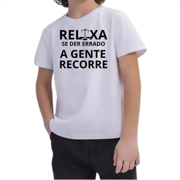 Camiseta Infanto Juvenil Advocacia errou recorre - Imagem 2