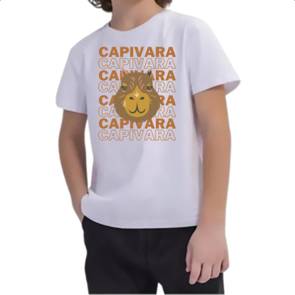 Camiseta Infanto Juvenil Capivara meme trend - Imagem 2