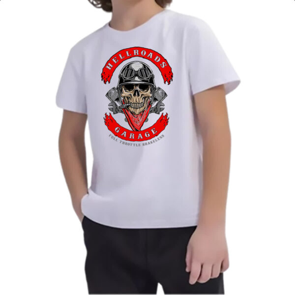 Camiseta Infanto Juvenil Hellroads Garage - Imagem 2