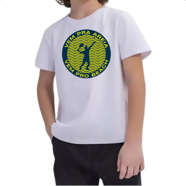 Camiseta Infanto Juvenil Vem pra areia beach - Imagem 2