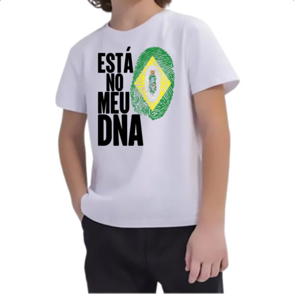 Camiseta Infanto Juvenil Esta no meu DNA Ceara - Imagem 2