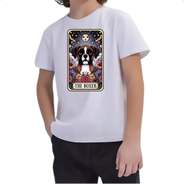 Camiseta Infanto Juvenil Taro cachorro Boxer - Imagem 2