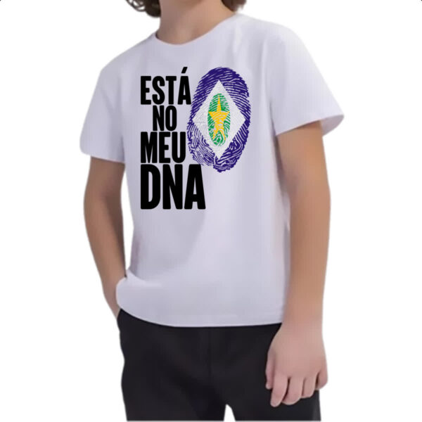 Camiseta Infanto Juvenil Esta no meu DNA Mato Grosso - Imagem 2