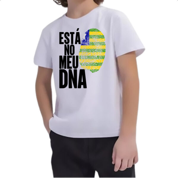 Camiseta Infanto Juvenil Esta no meu DNA Piaui - Imagem 2