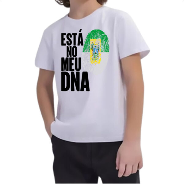 Camiseta Infanto Juvenil Esta no meu DNA Rio Grande do Norte - Imagem 2