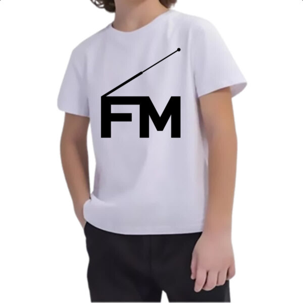 Camiseta Infanto Juvenil FM Frequencia Modulada - Imagem 2
