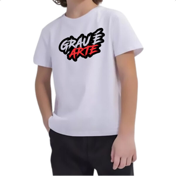 Camiseta Infanto Juvenil Grau e arte - Imagem 2
